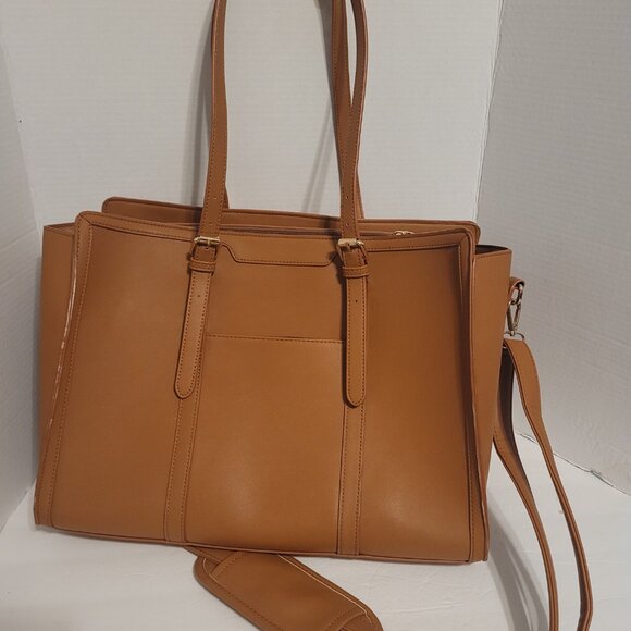 Lovelook Laptop Bag for Women Lightweight PU Laptop Tote Bag, Large Capacity... - Picture 2 of 10